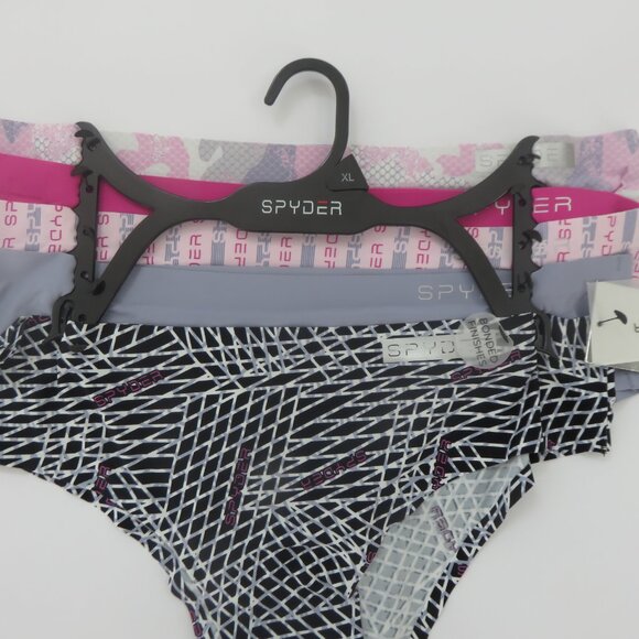 (#P) Spyder 5 pack Seamless No Show Hipster Panties Underwear Multi-Pack - Picture 2 of 5